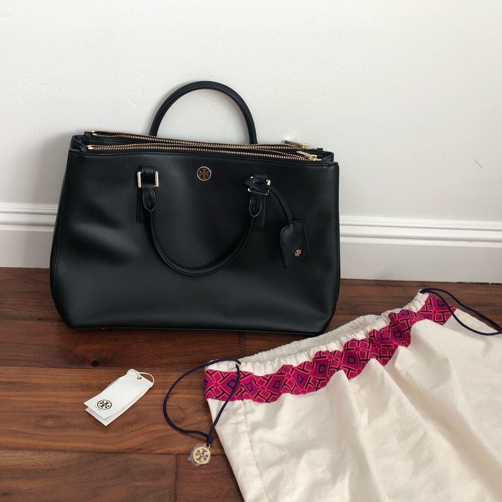 Tory Burch Robinson Double Zip Tote